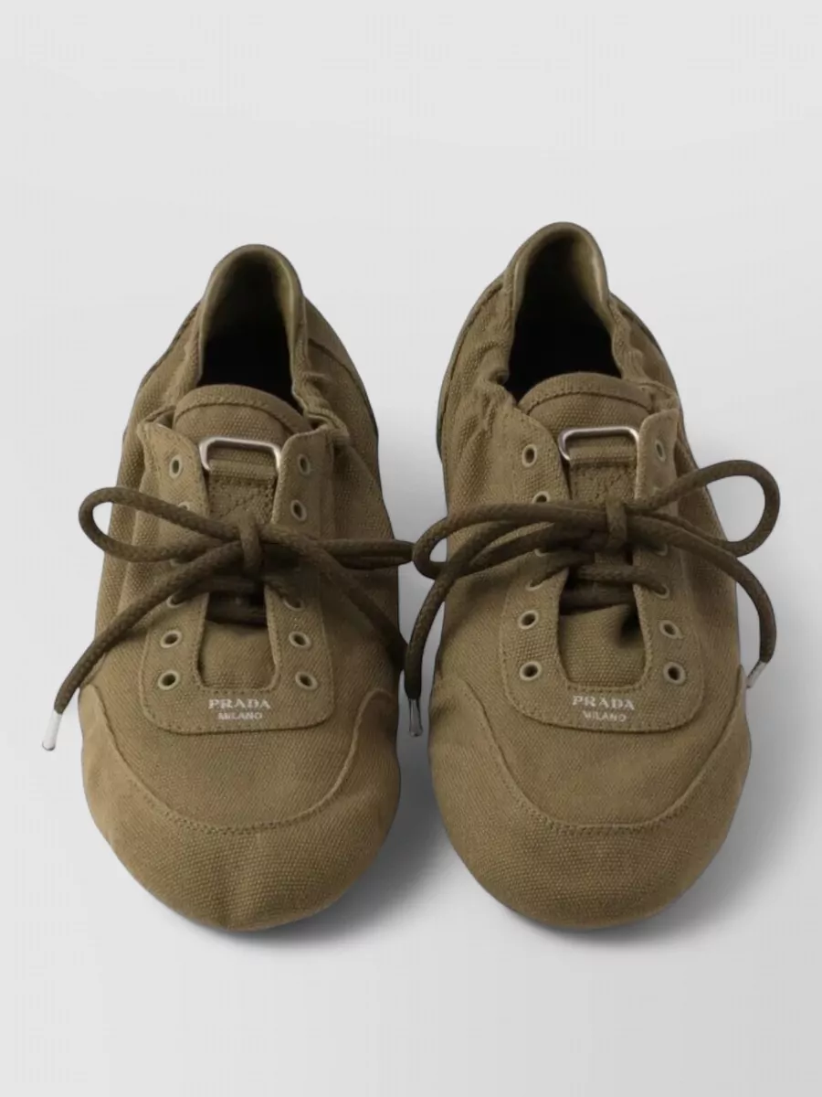 Prada Canvas Low-Top Sneakers