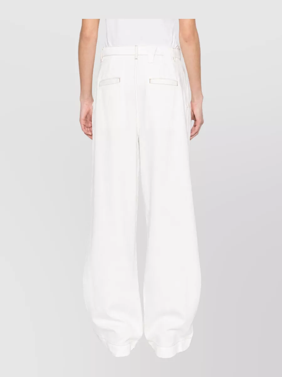 Darkpark Cotton Wide-Leg Trousers