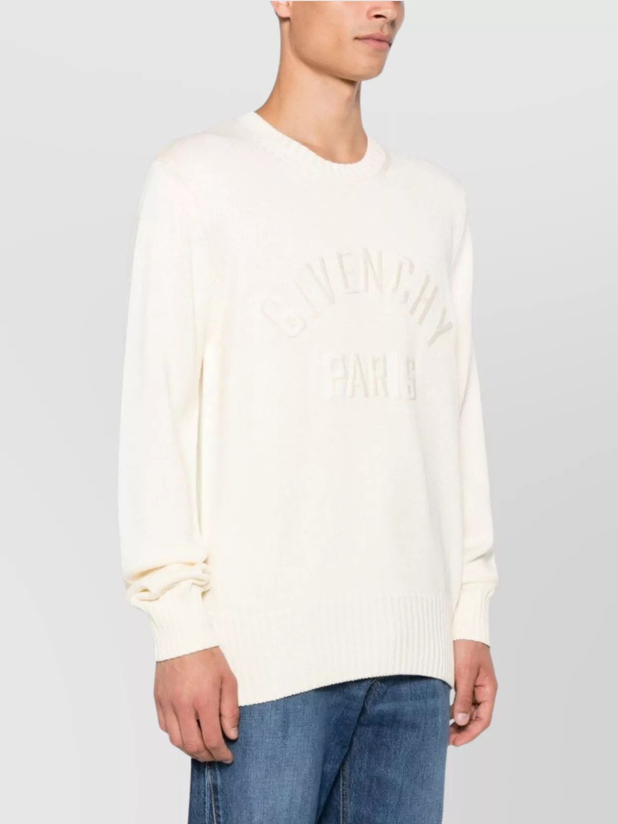 Givenchy Ribbed Crewneck Sweater With Long Sleeves