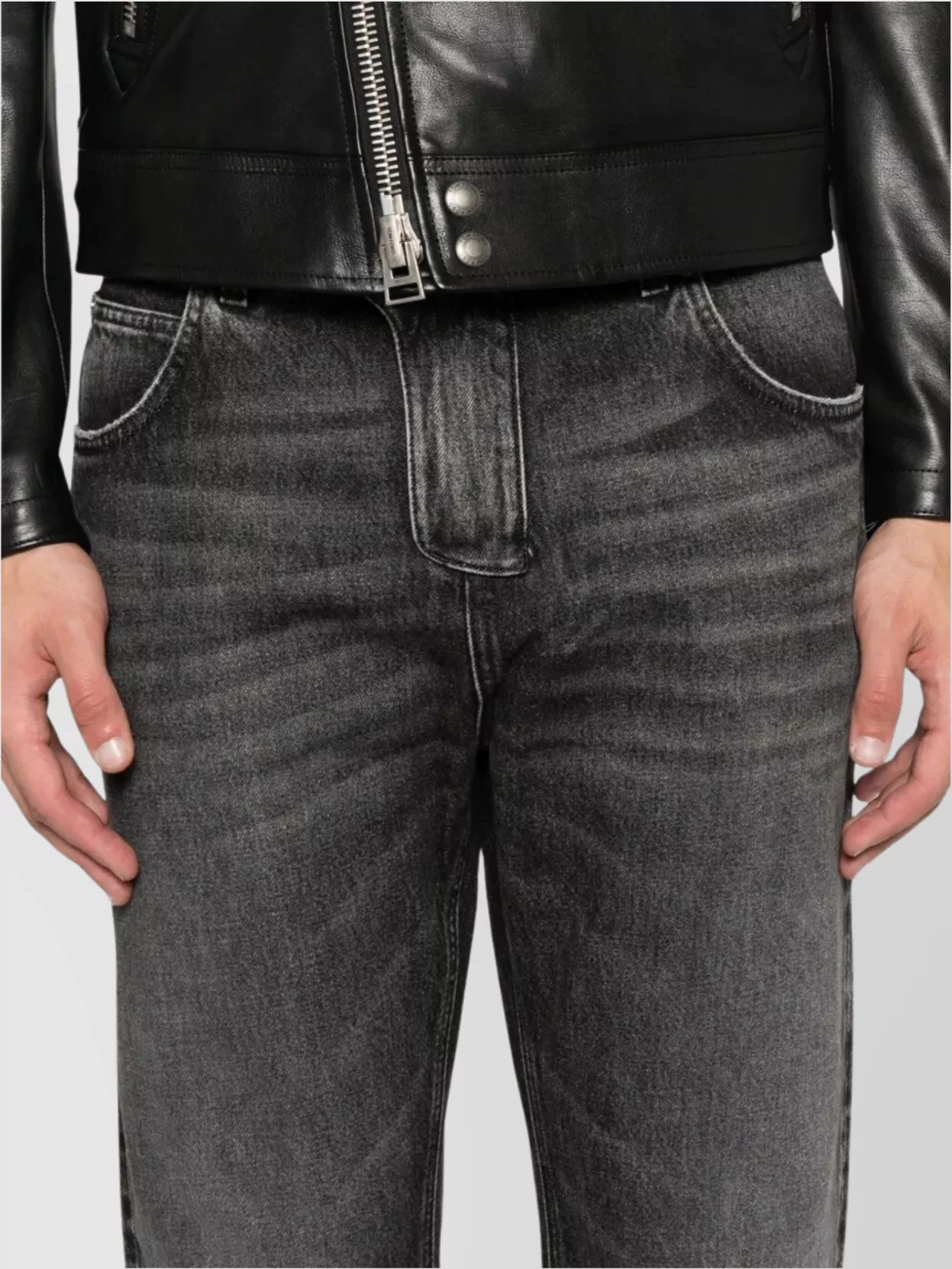 Balmain Regular Fit Denim Trousers With Five Pockets