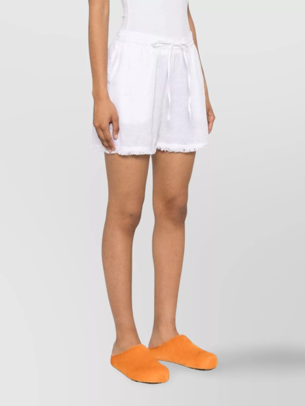 P.a.r.o.s.h Embroidered Frayed Shorts