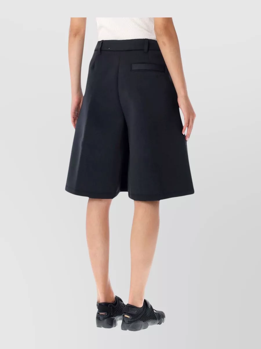 Nike Pleated Mid-Rise Bermuda Shorts