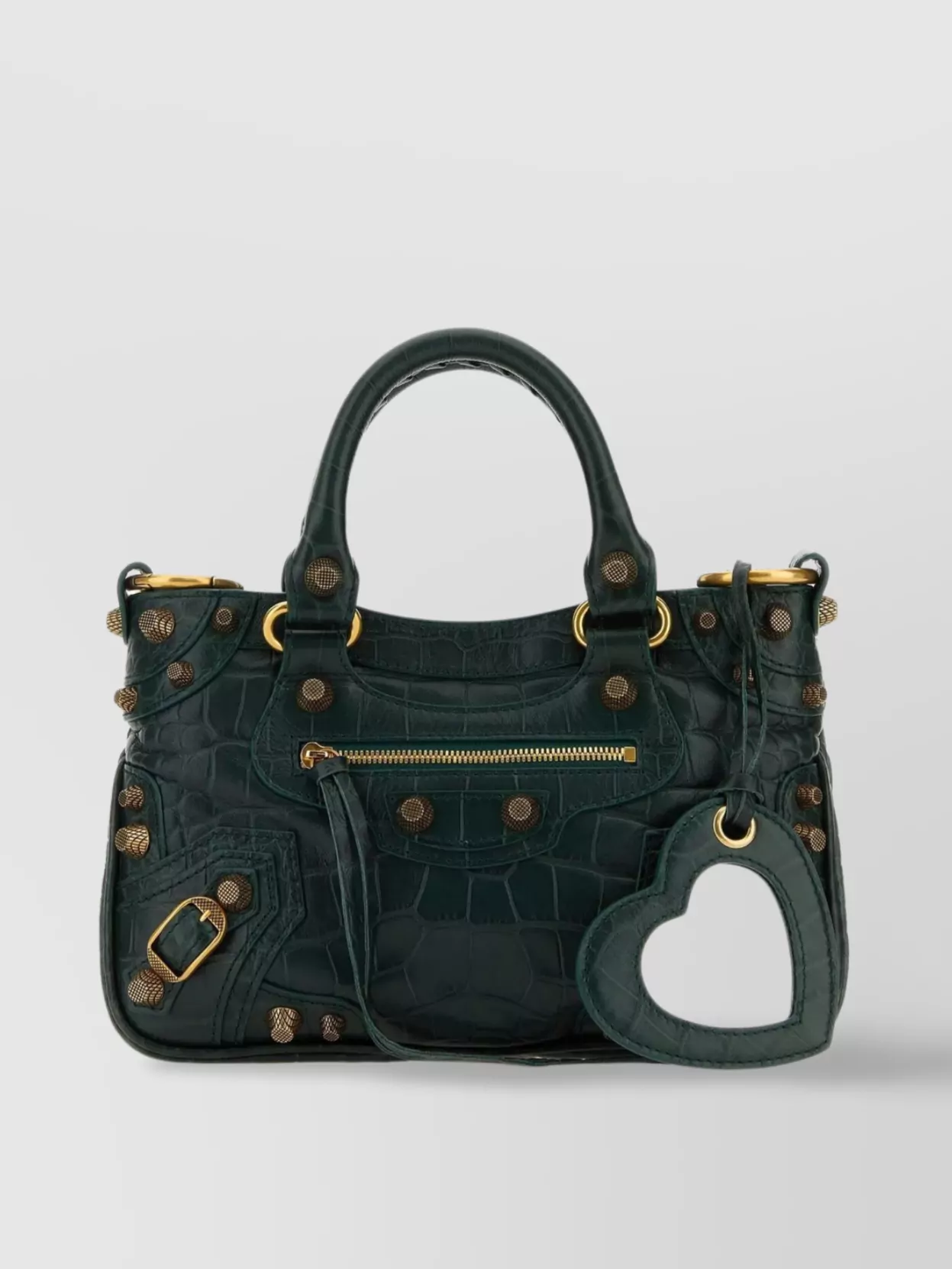 Shop Balenciaga Embossed Leather Cagole S Bag