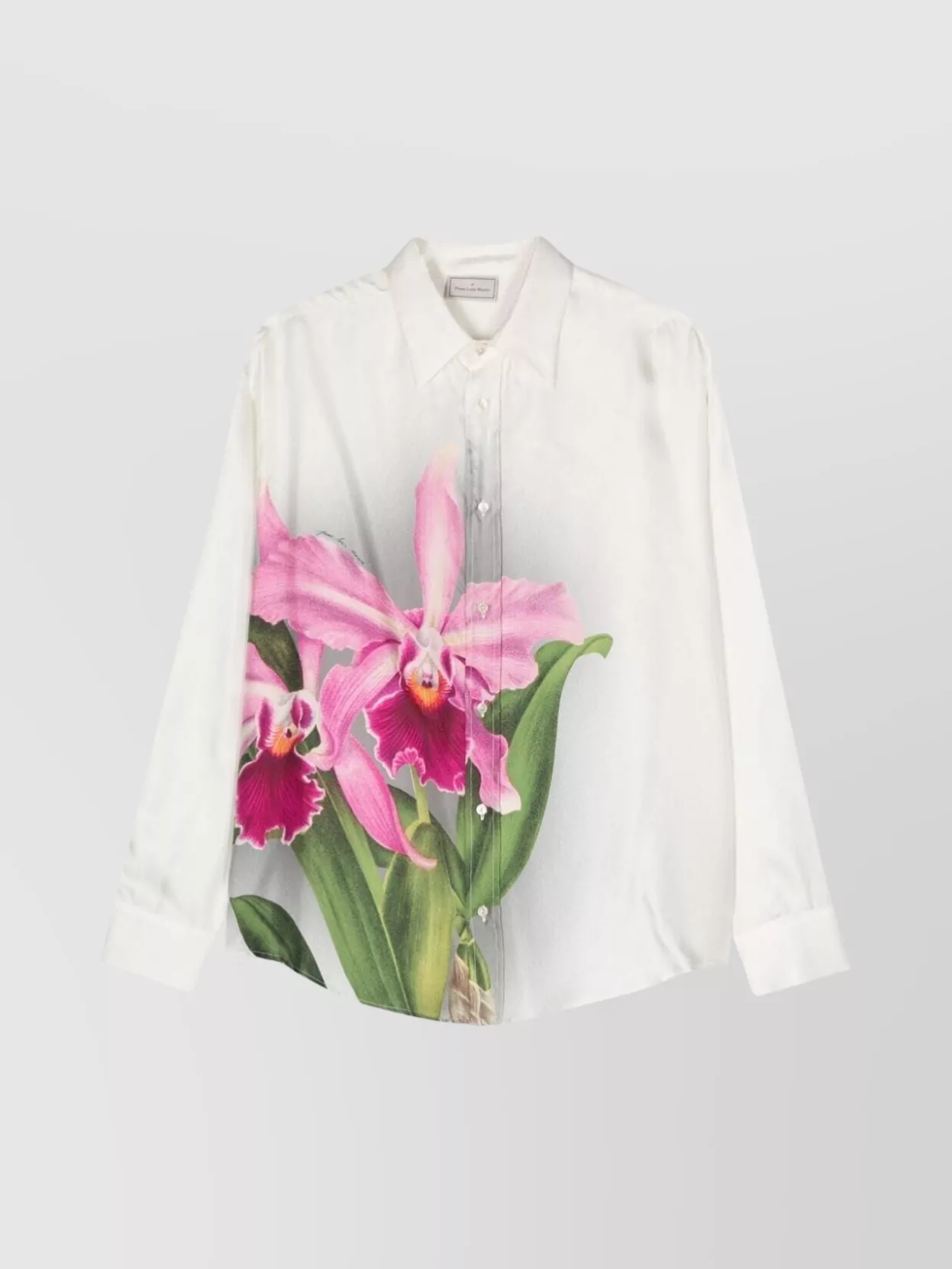 Pierre Louise Mascia Floral Print Silk Twill Shirt
