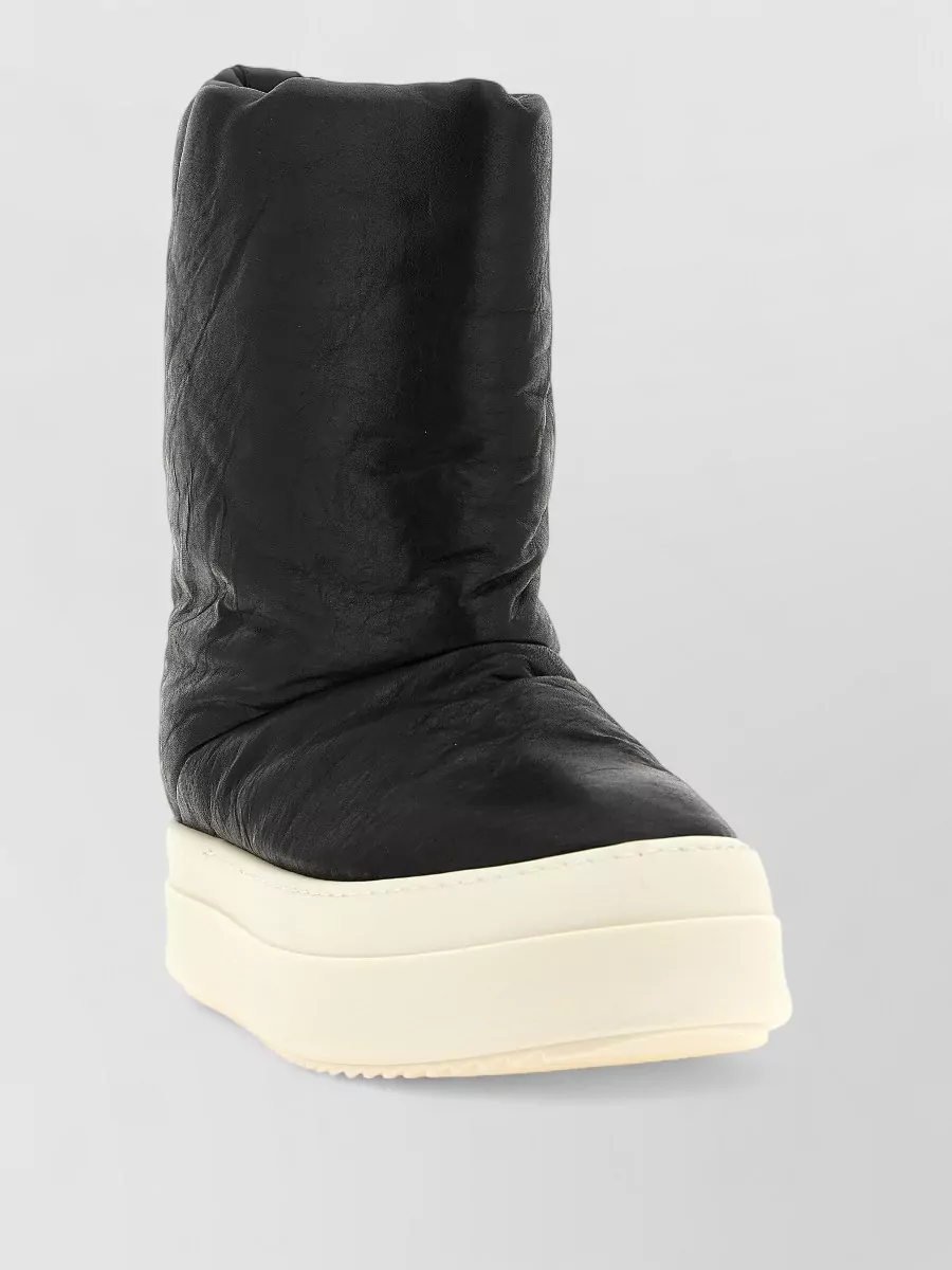 Rick Owens leather mega bumper lunar hi-top sneakers