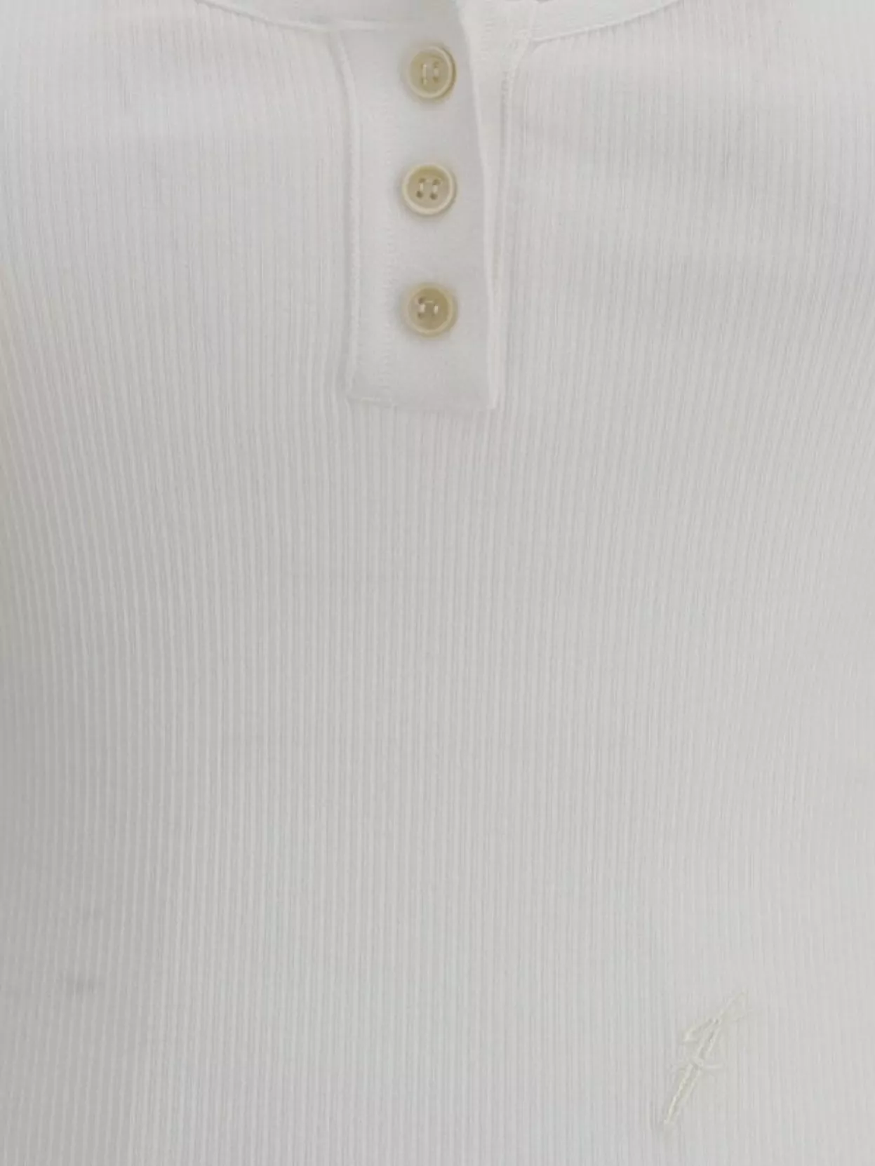 Ferragamo Salvatore Cotton Tank Top With Shaped Neckline