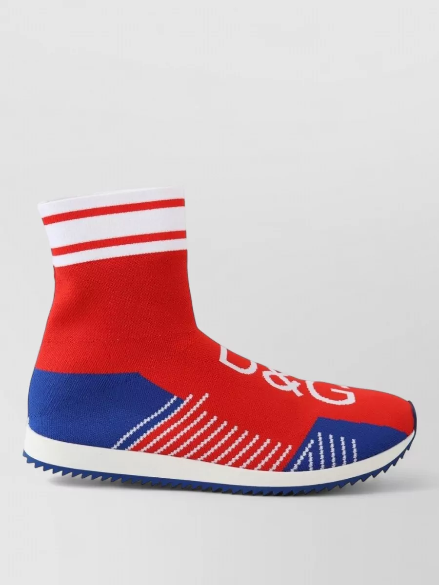 Dolce&Gabbana Logo Knit Sock Sneakers