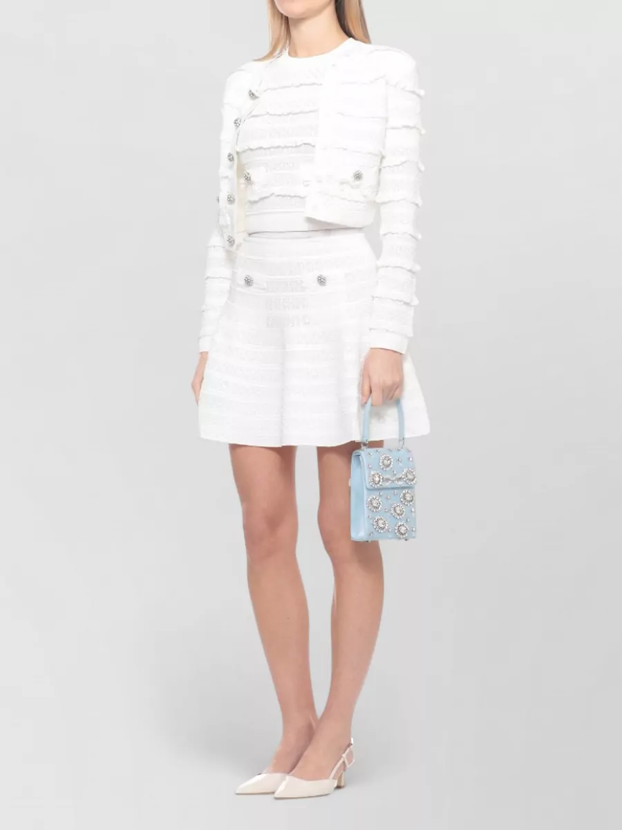 Self-Portrait Knee-Length A-Line Skirt