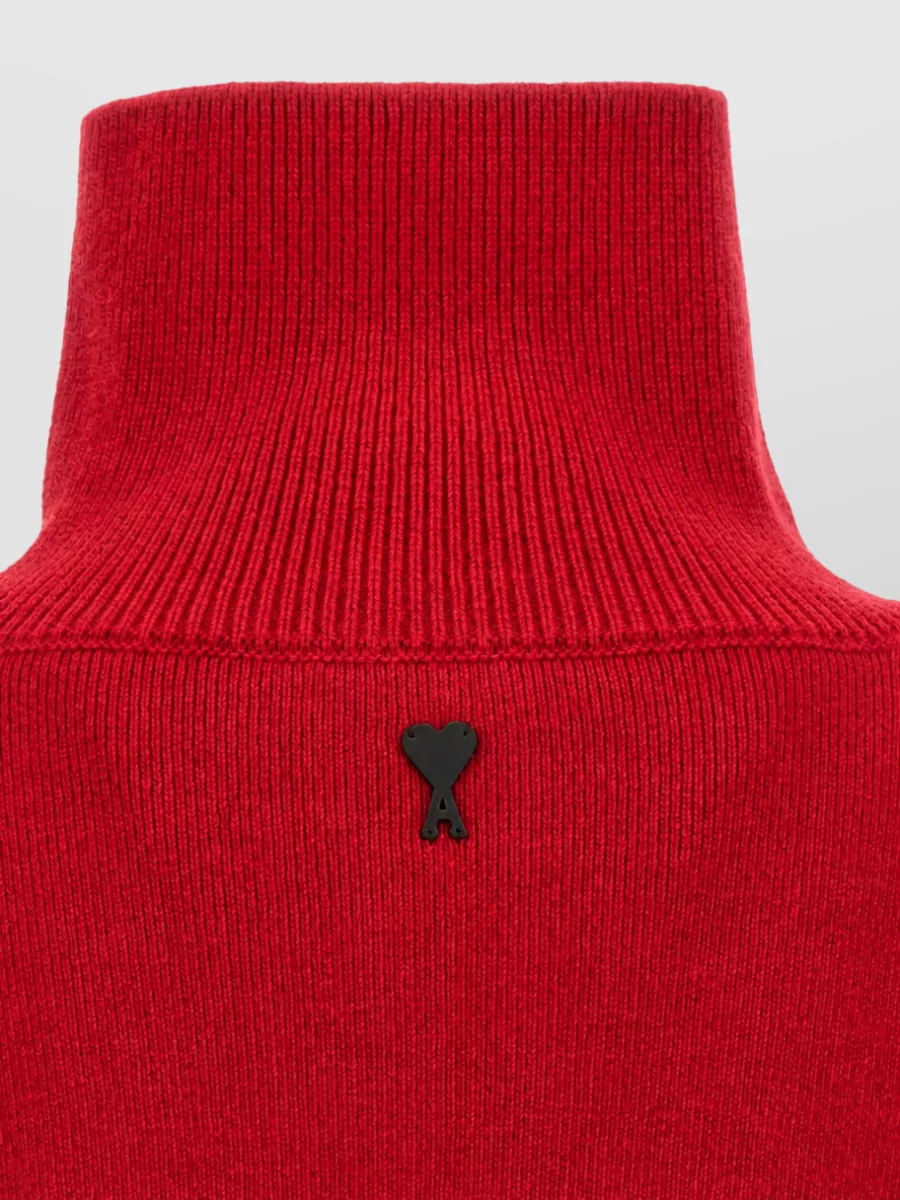 Ami Paris Wool Turtleneck Sweater