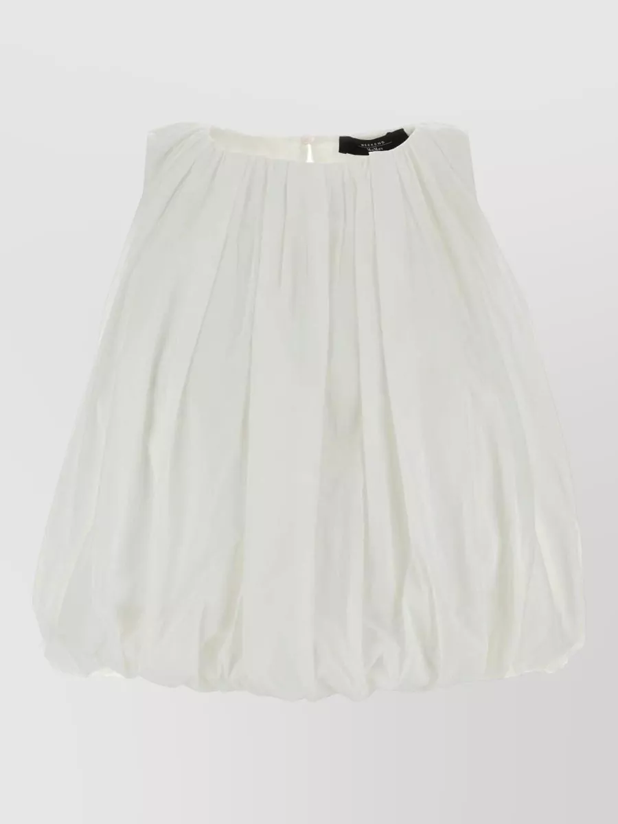 Weekend Max Mara Cotton Cropped Balloon Full Skirt