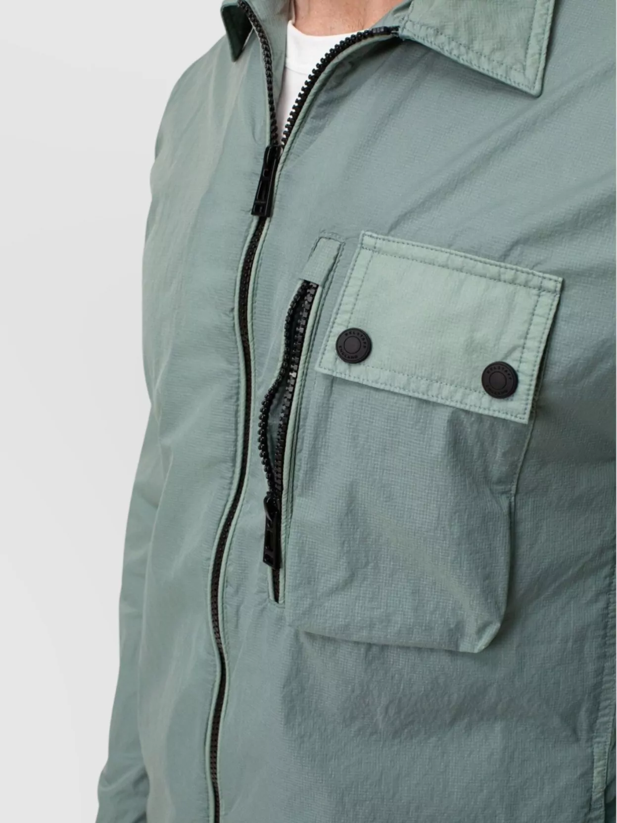 Belstaff Collared Neck Long Sleeves Chest Pocket Jacket