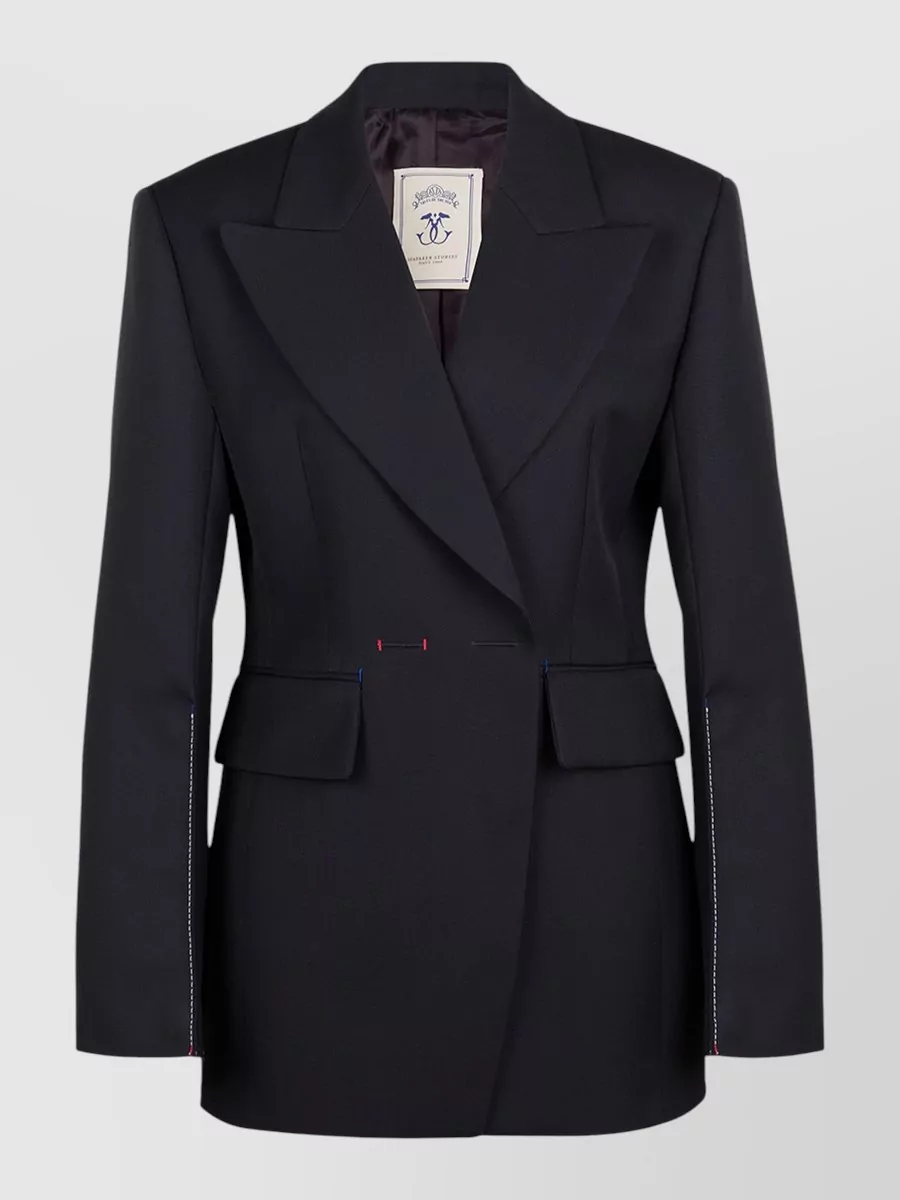 Seafarer virgin wool double-breasted blazer