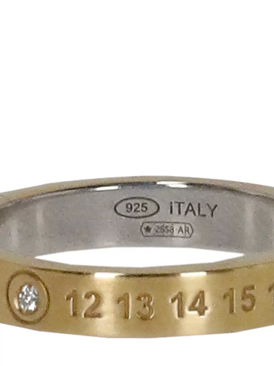 Maison Margiela Silver Logo-Embellished Ring