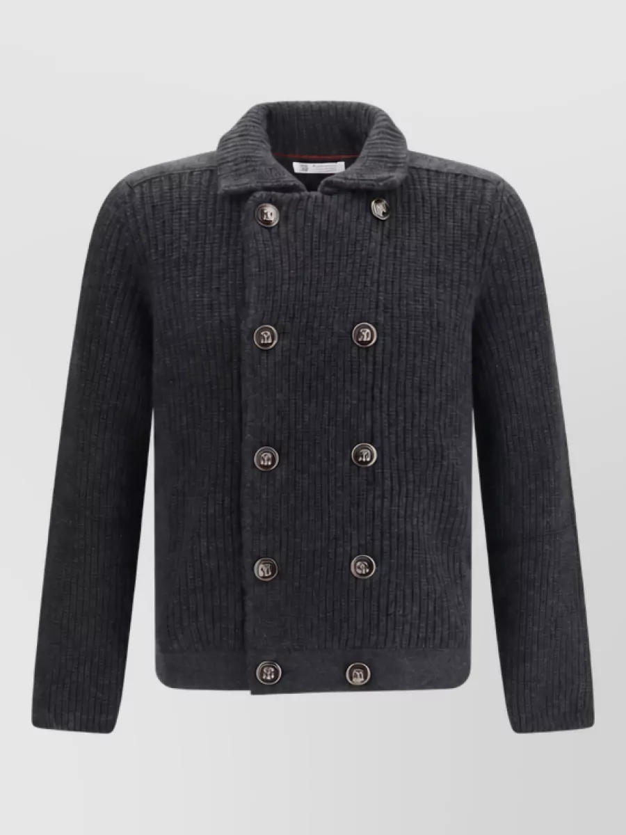 Brunello Cucinelli cashmere double breasted coat