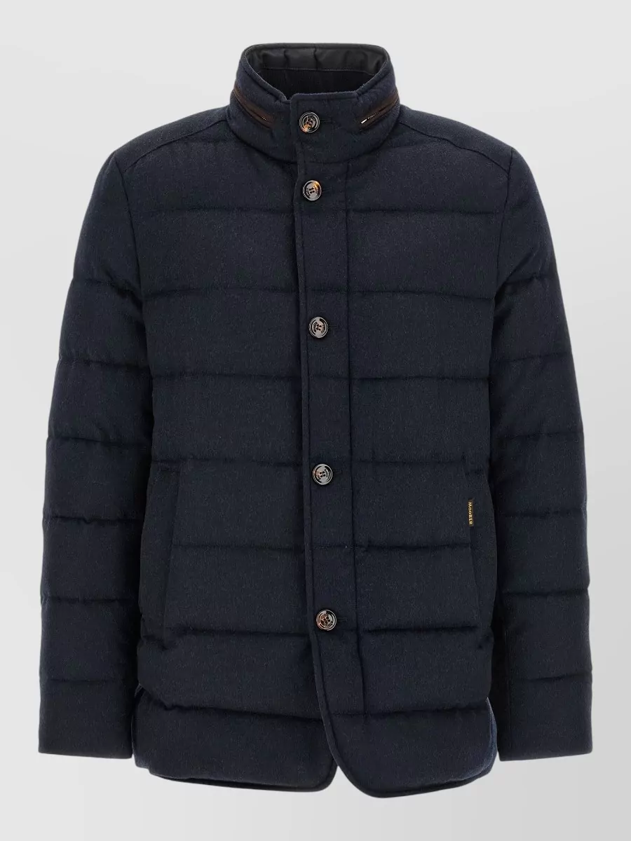 Moorer Nolde Ls9 Down Jacket High Collar In Multi