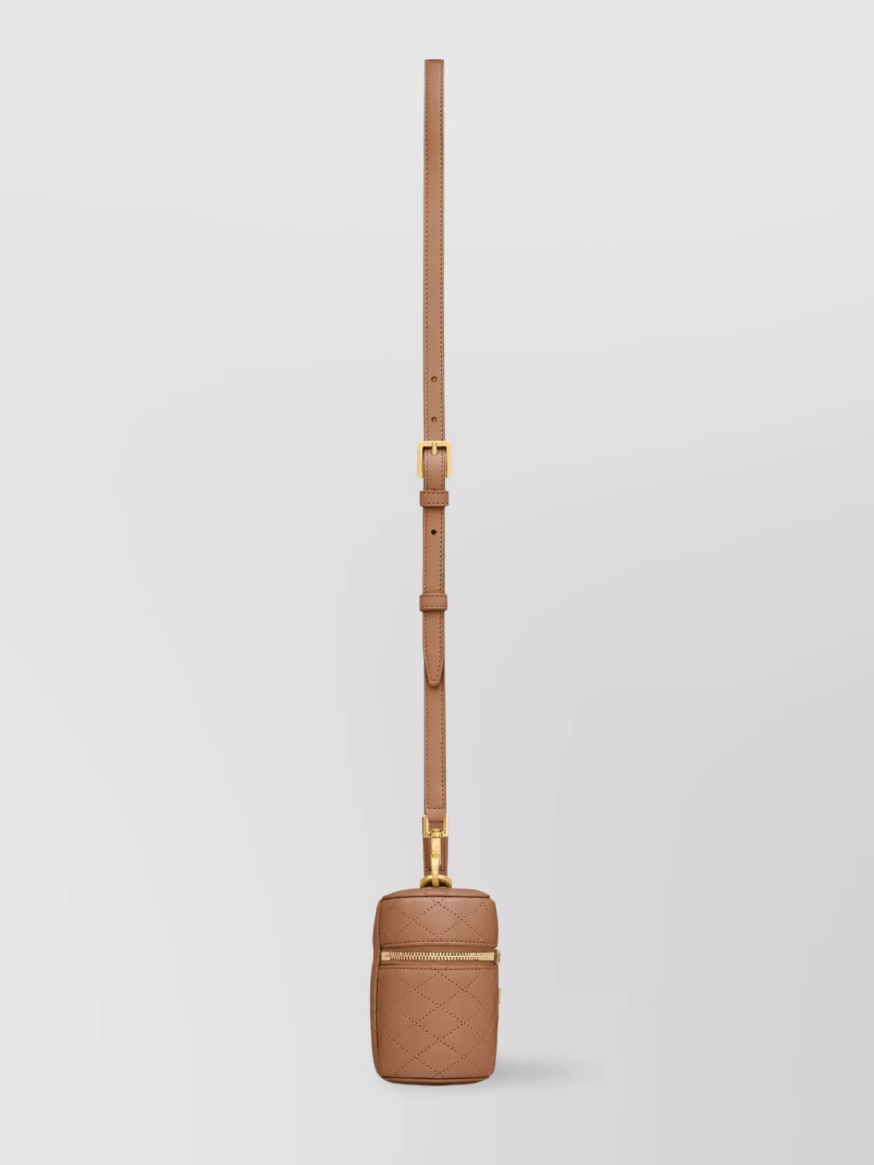 Saint Laurent Quilted Leather Vanity Bag With Adjustable Strap