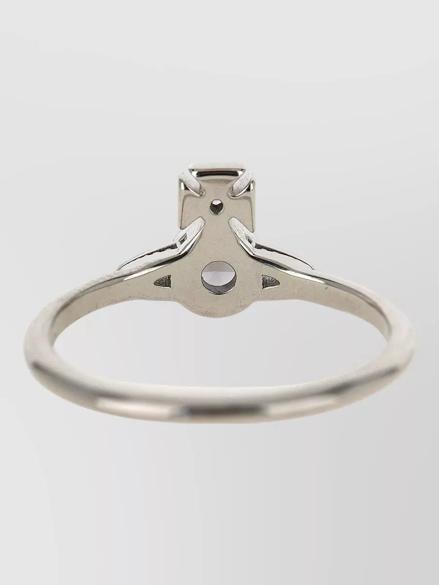 Vivienne Westwood Crystal-Embellished Silver Ring