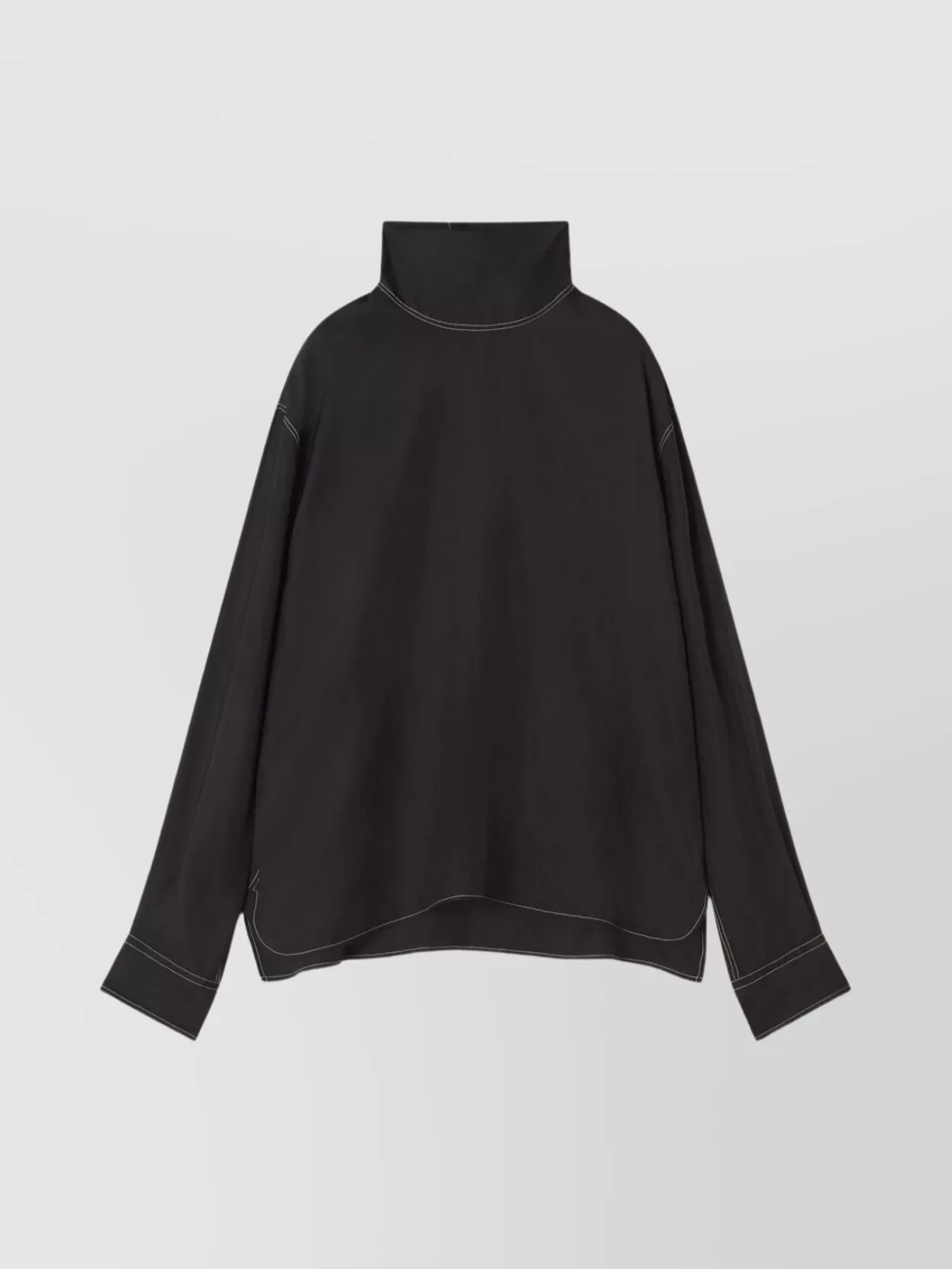 Lanvin High Collar Long Sleeve Knitwear With Buttons