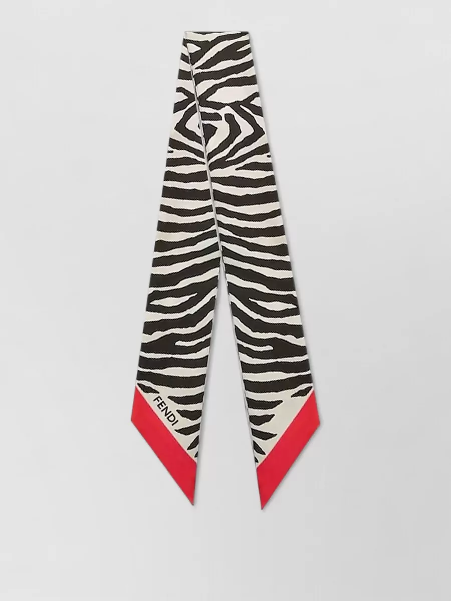 Fendi silk printed scarf