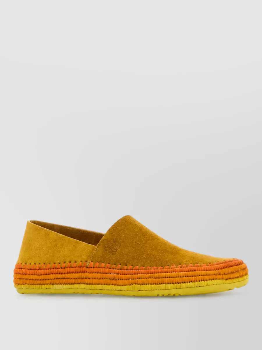 Loewe Paula's Ibiza suede leather espadrilles
