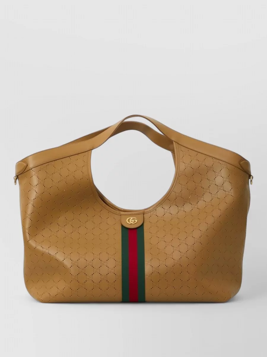 Gucci Giglio Large Leather Tote Bag
