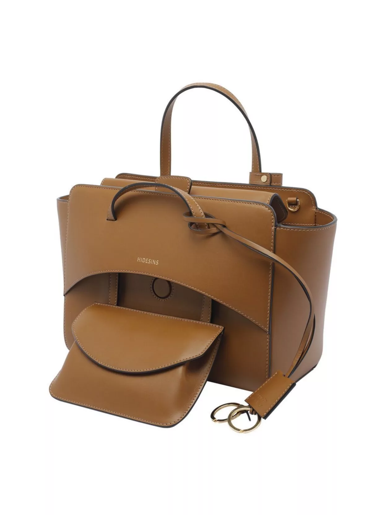 Hidesins Medium Leather Flap Cross-Body Bag