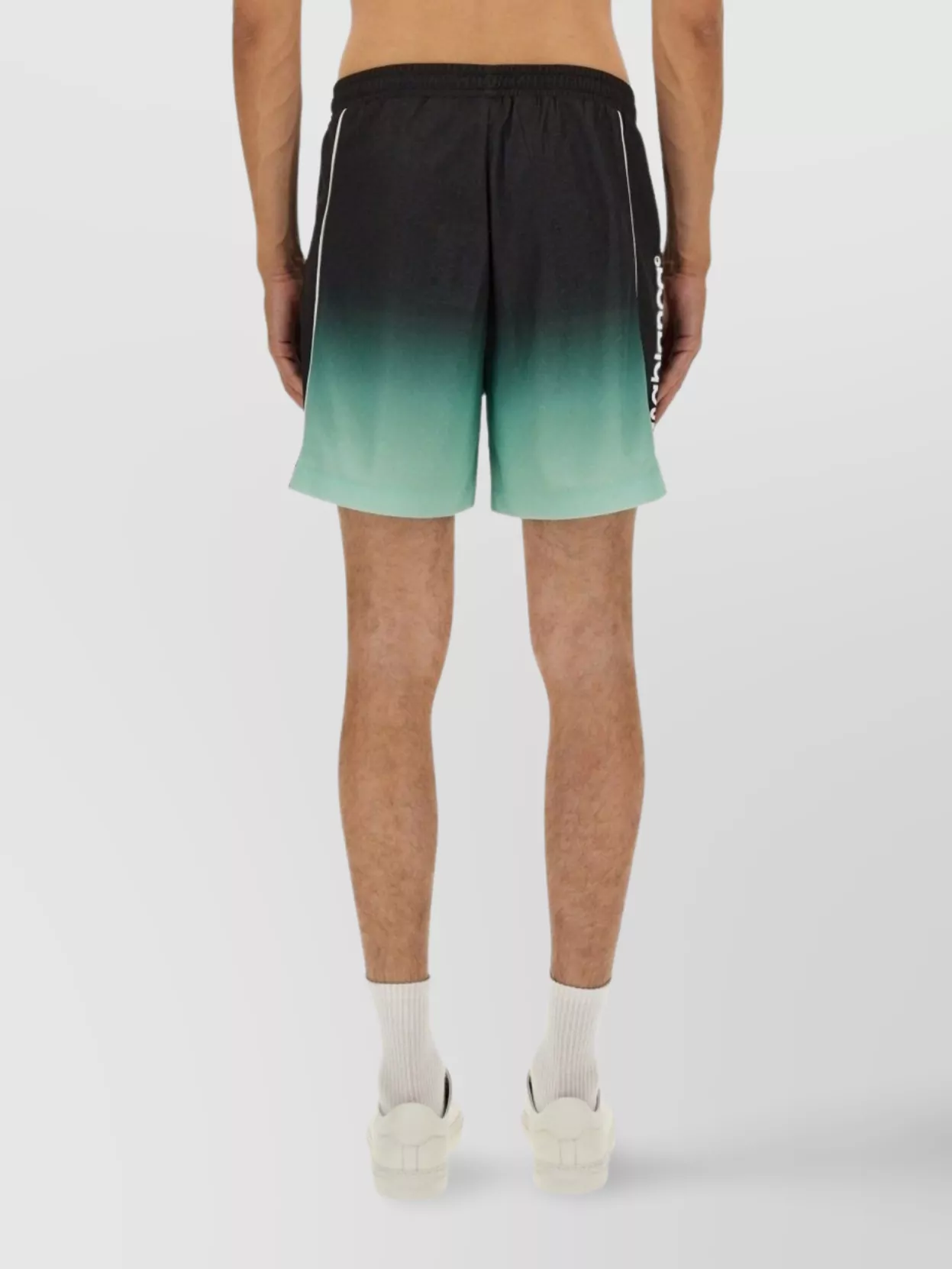 Casablanca Elastic Waistband Gradient Design Shorts