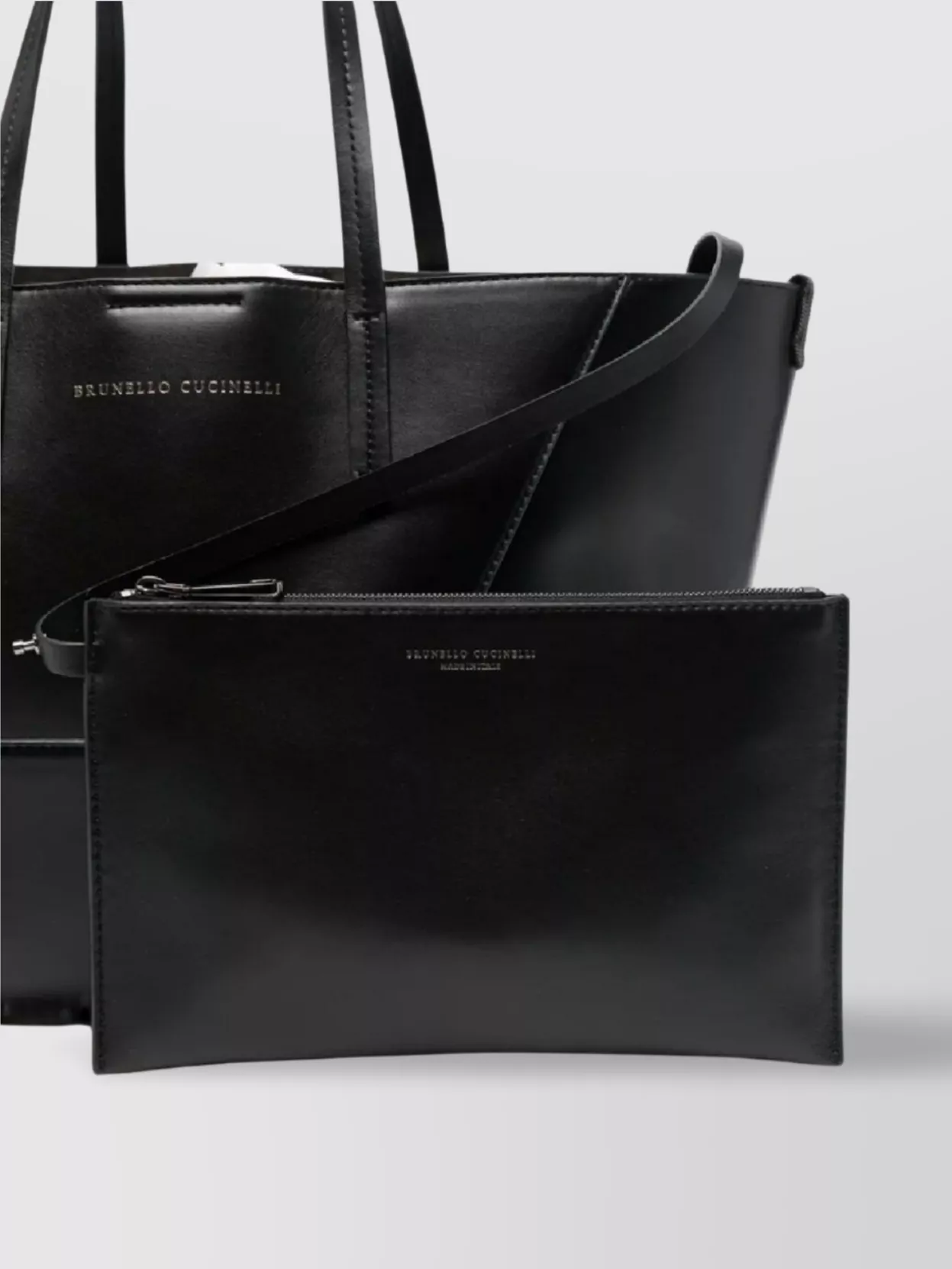 Brunello Cucinelli Top Handle Shoulder Bag In Black