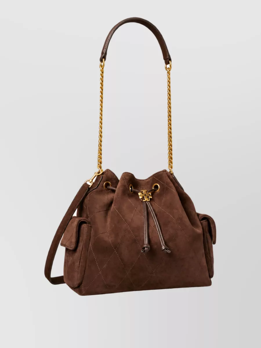 Tory Burch Leather Bucket Bag
