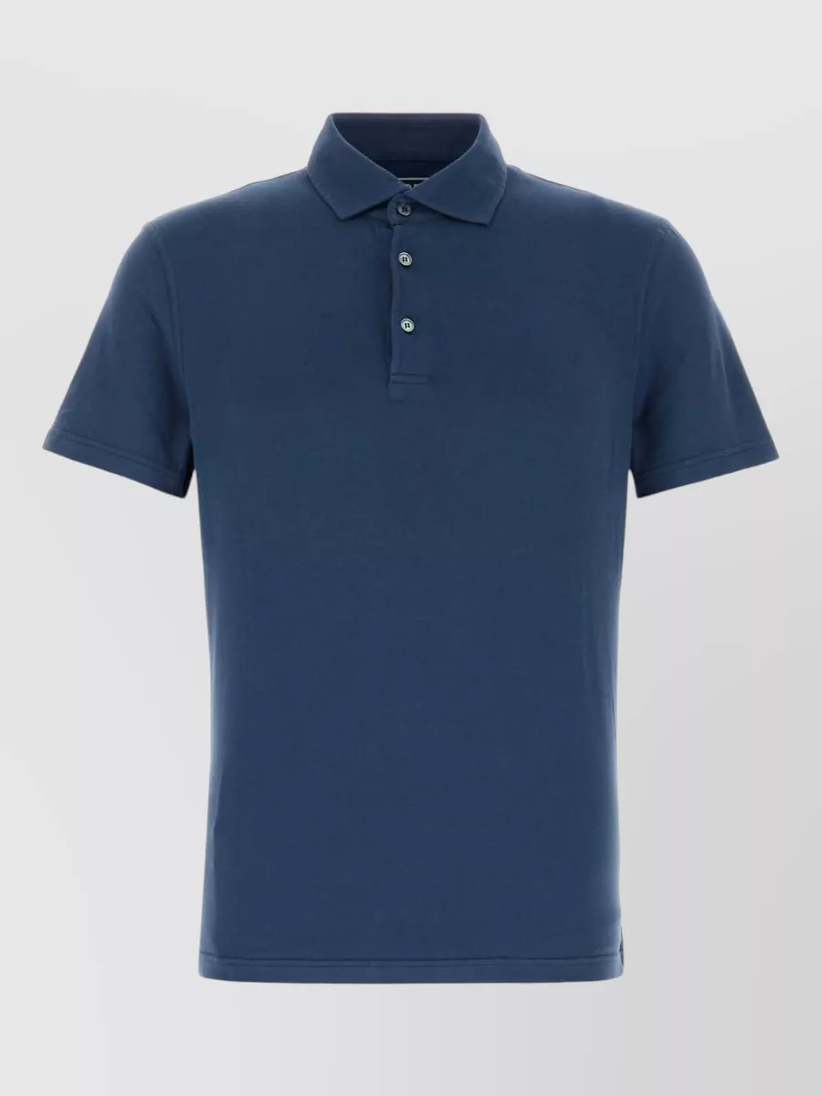 Fedeli stretch cotton polo shirt
