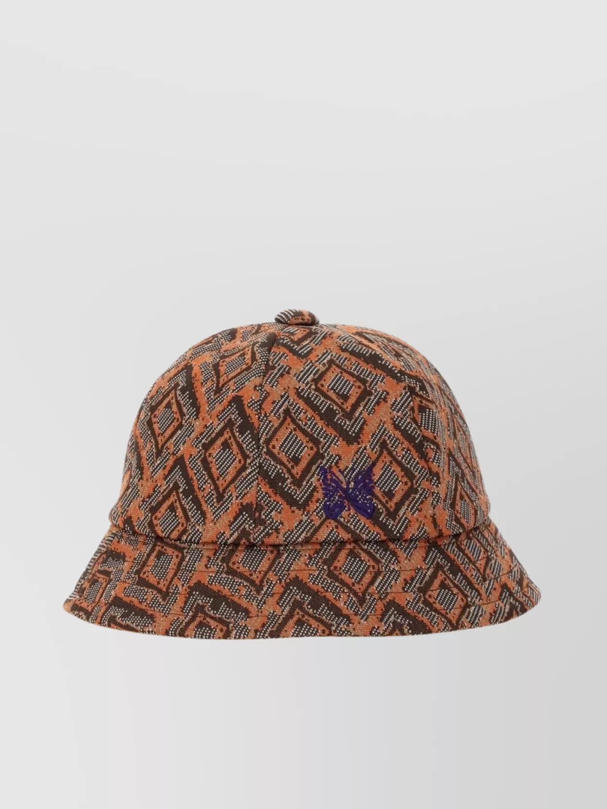 Needles Hat Geometric Pattern Stitched Detailing