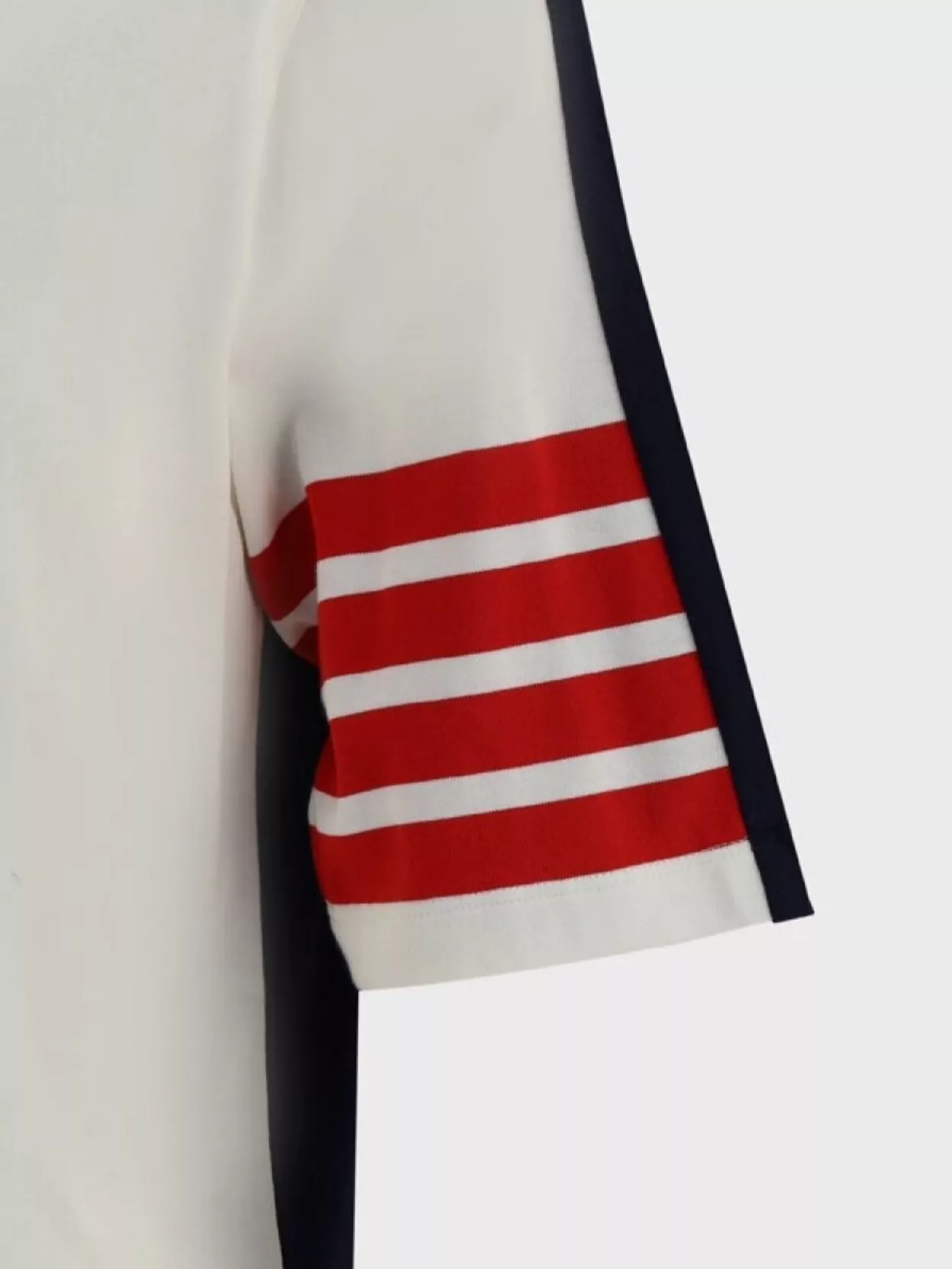 Thom Browne Polo Shirt Whit Iconic Bands