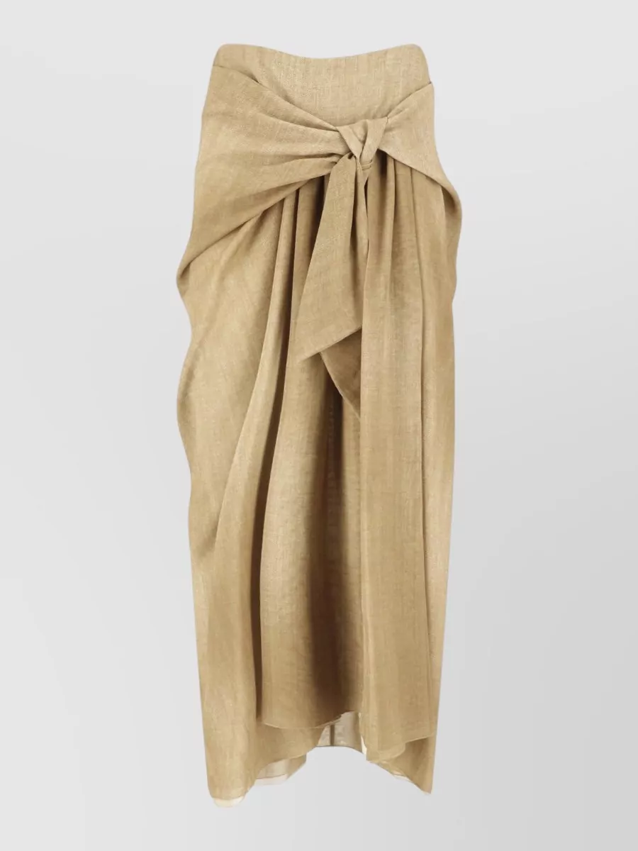 Ermanno Scervino Printed asymmetric maxi skirt