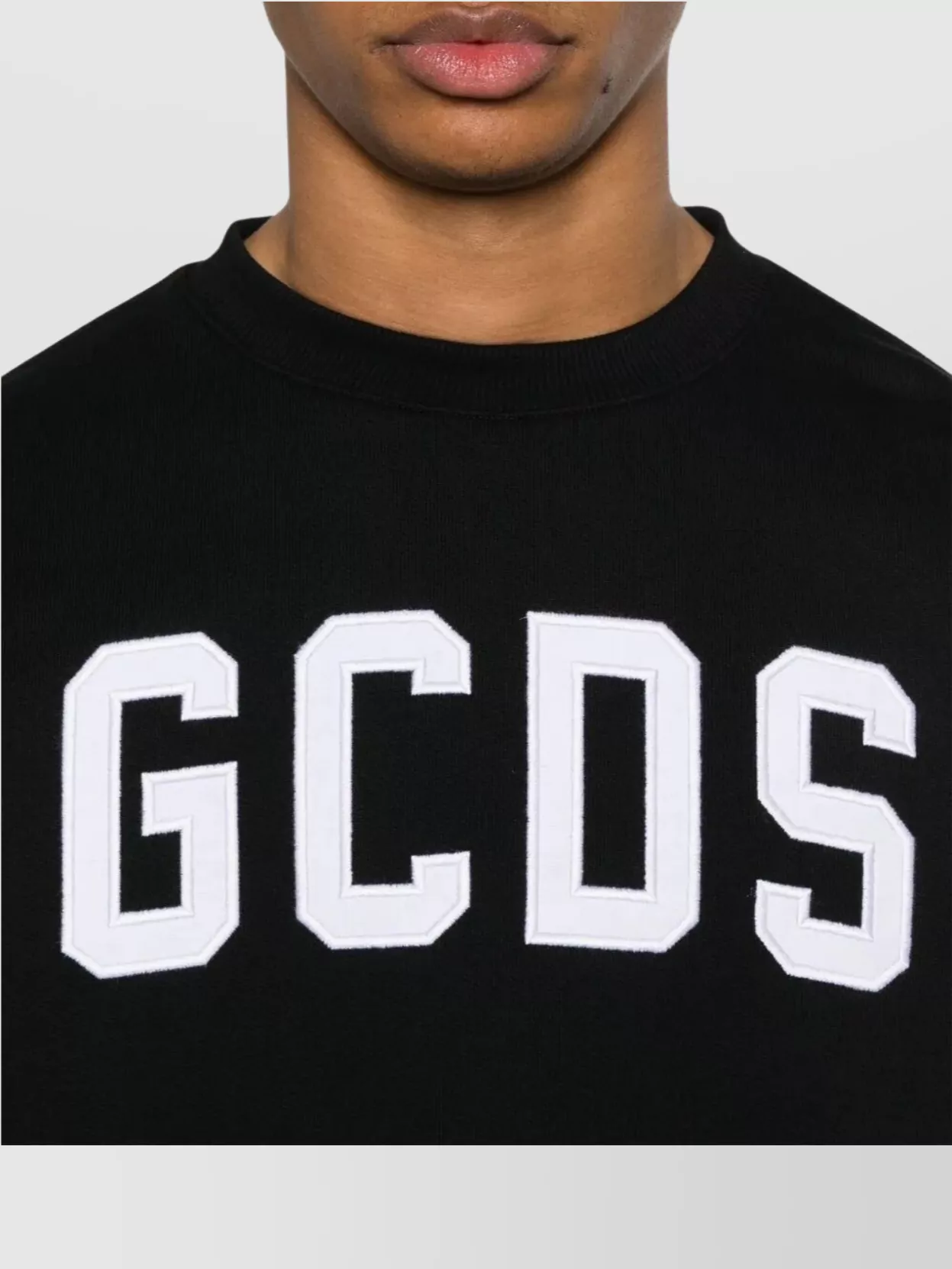 Gcds Regular Crewneck Logo Long Sleeves