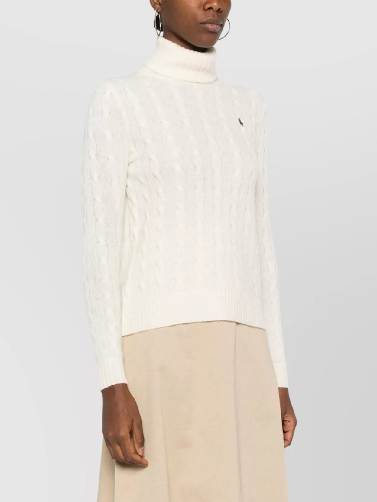 Ralph Lauren Turtleneck Wool Blend Knitwear In Pink