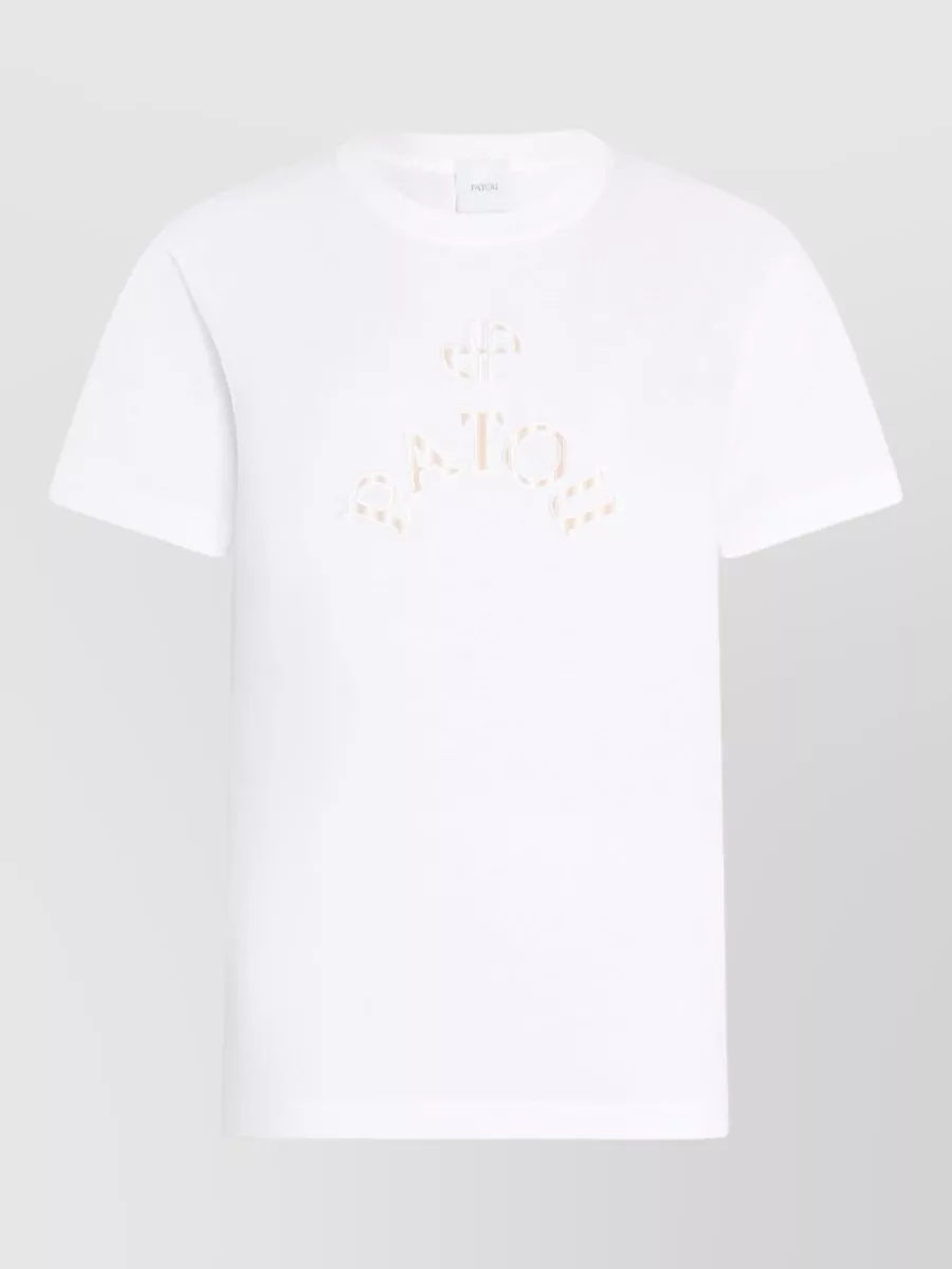 Patou cotton logo-embroidered short-sleeve t-shirt