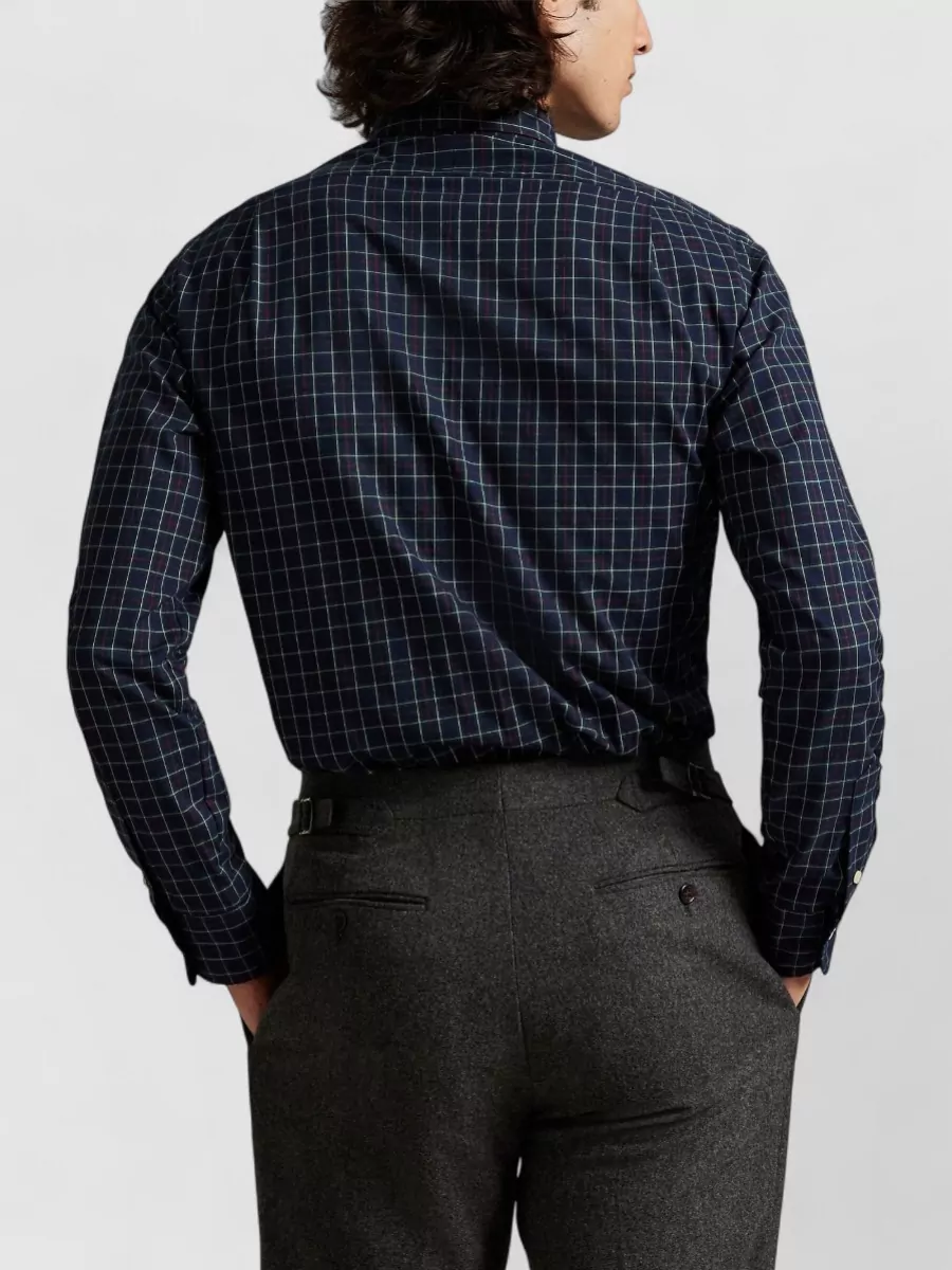 Ralph Lauren Long Sleeve Check Shirt Button Down Collar