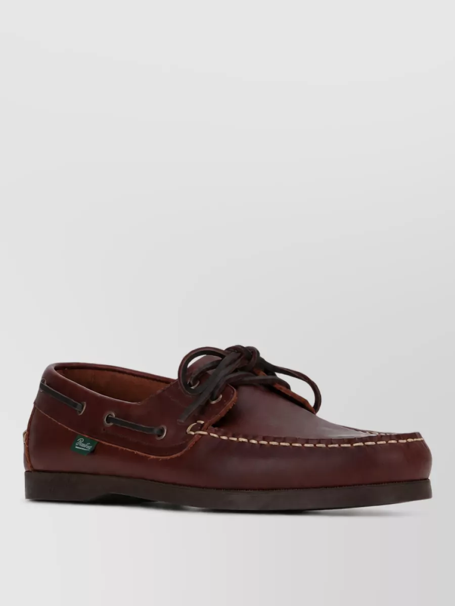 Paraboot leather boat shoes