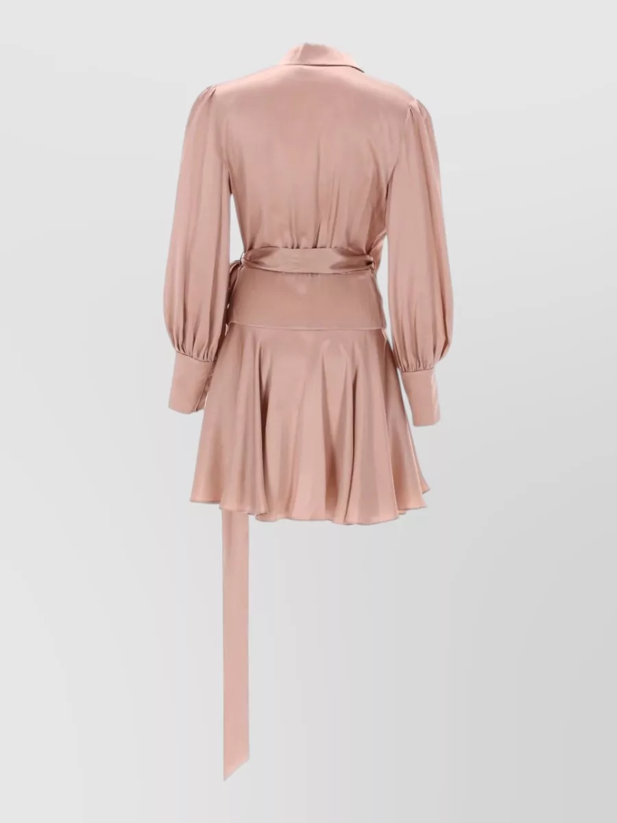 Zimmermann Silk Wrap Mini Dress