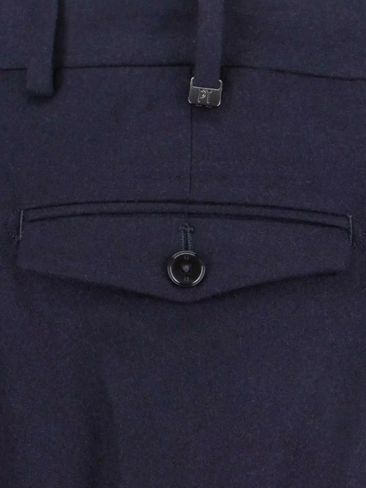 Pt Torino Straight Leg Trousers Cuffed Hem