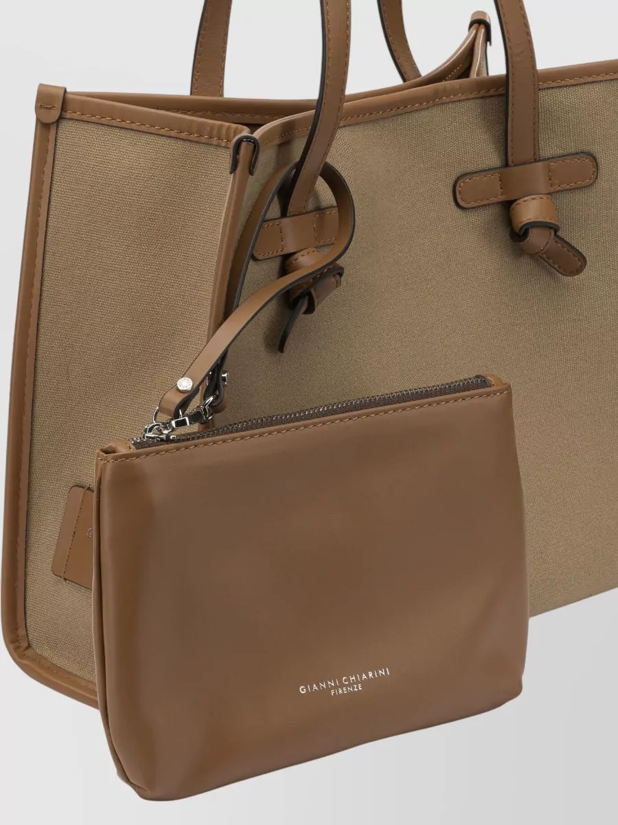 Gianni Chiarini Shoulder Bag Rectangular Shape Dual Top Handles