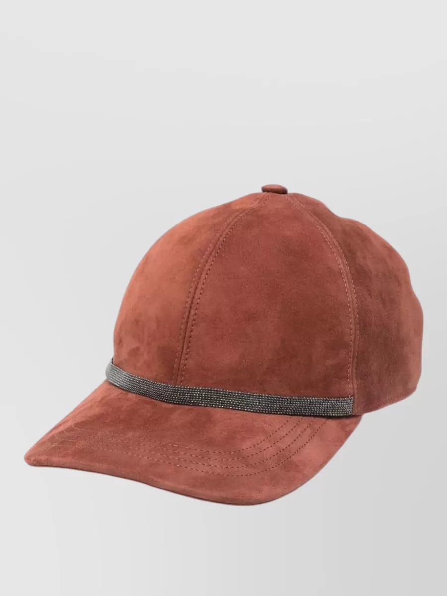 Brunello Cucinelli leather baseball cap