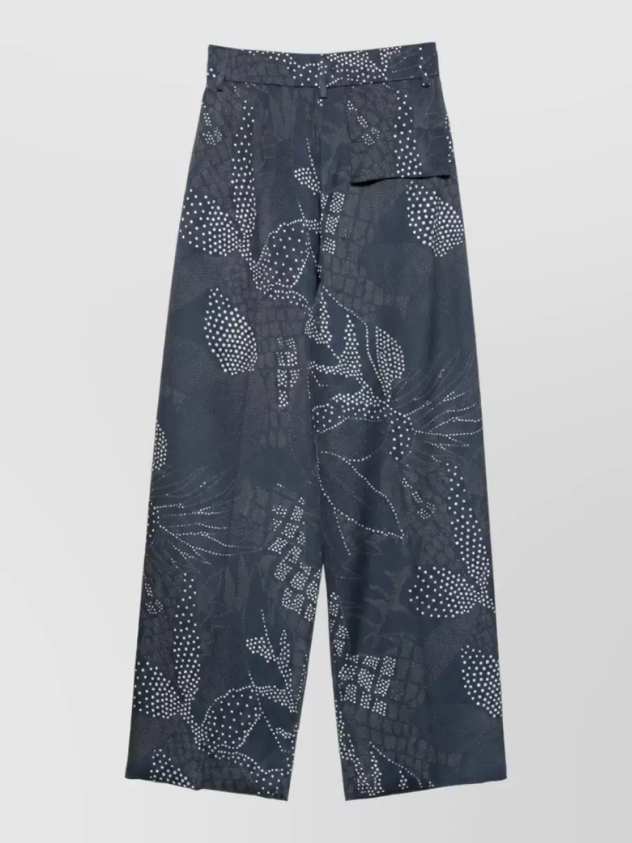 Emporio Armani printed wide-leg trousers
