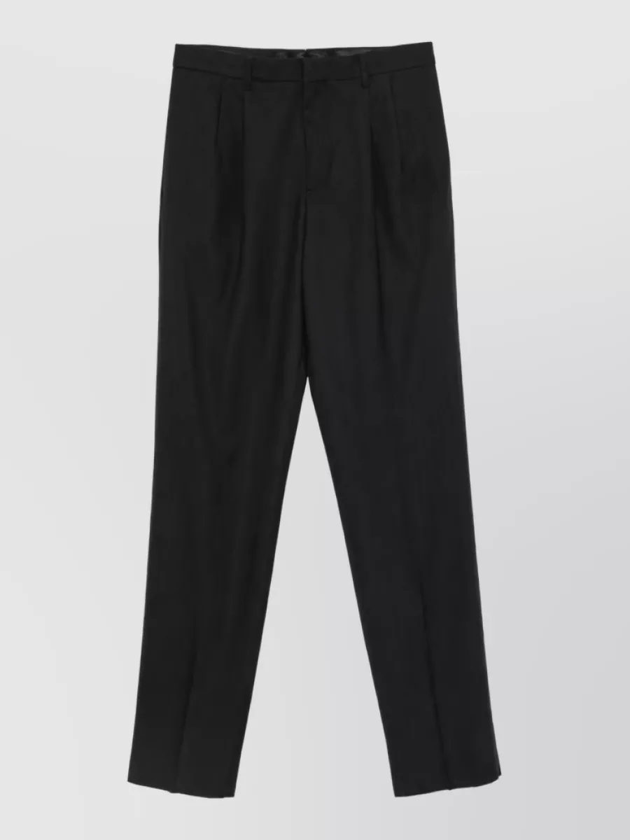 Lardini Pleated wool tailored trousers