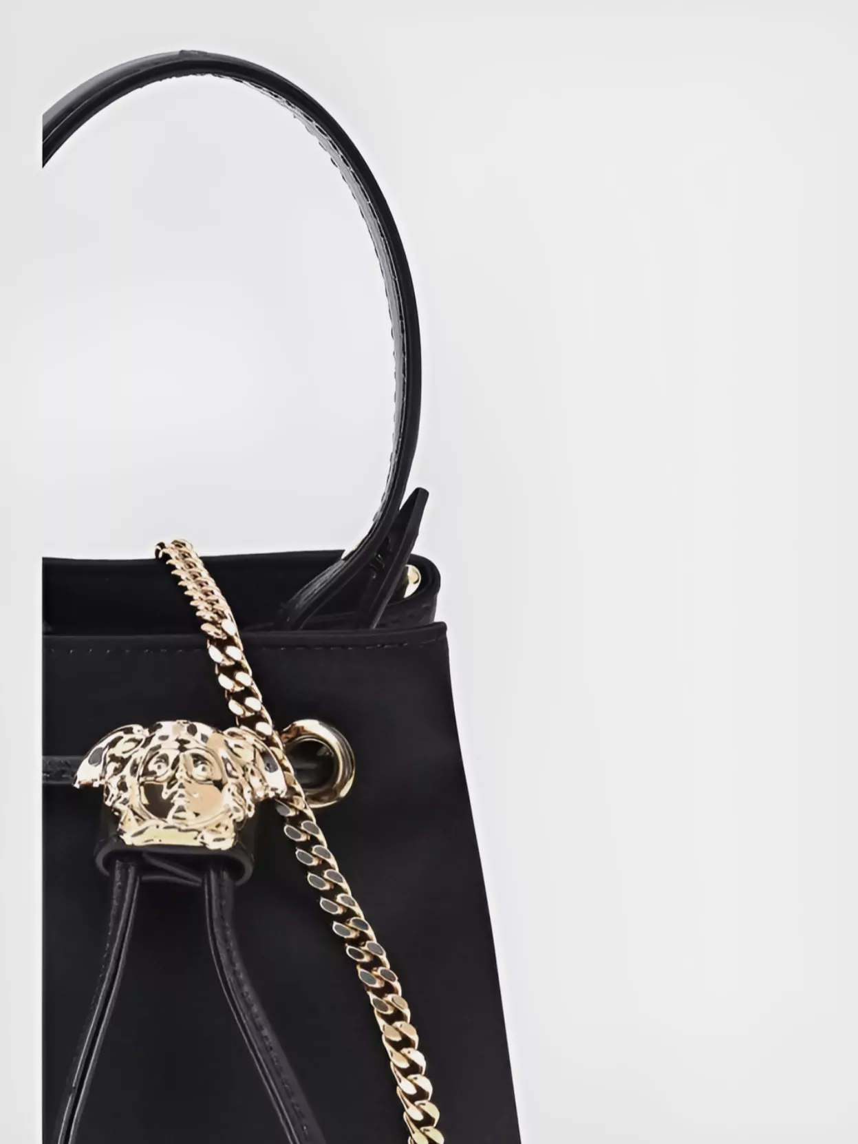 Versace Medusa Satin Bucket Bag
