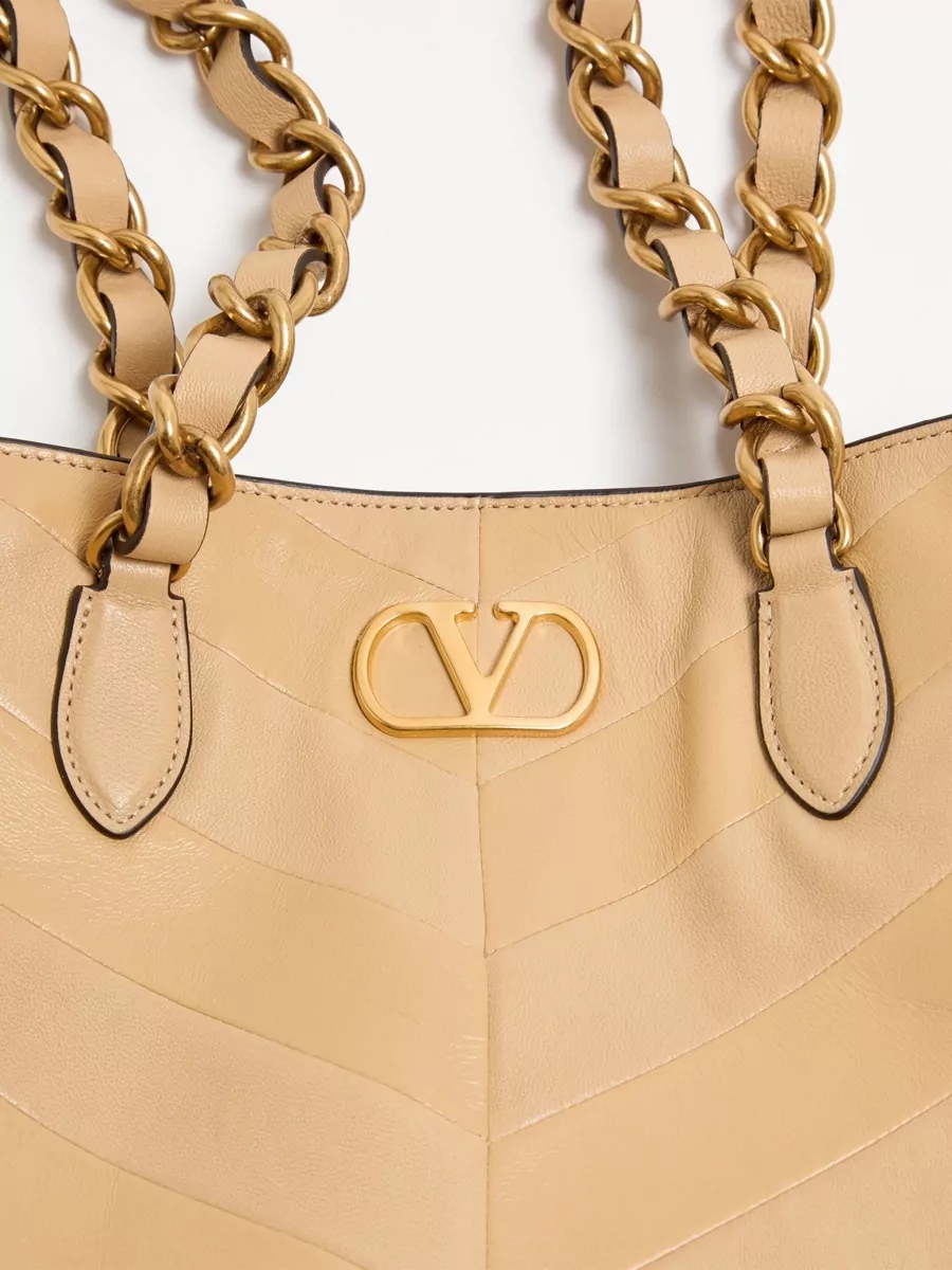 Valentino Nappa Leather Small Tote Bag