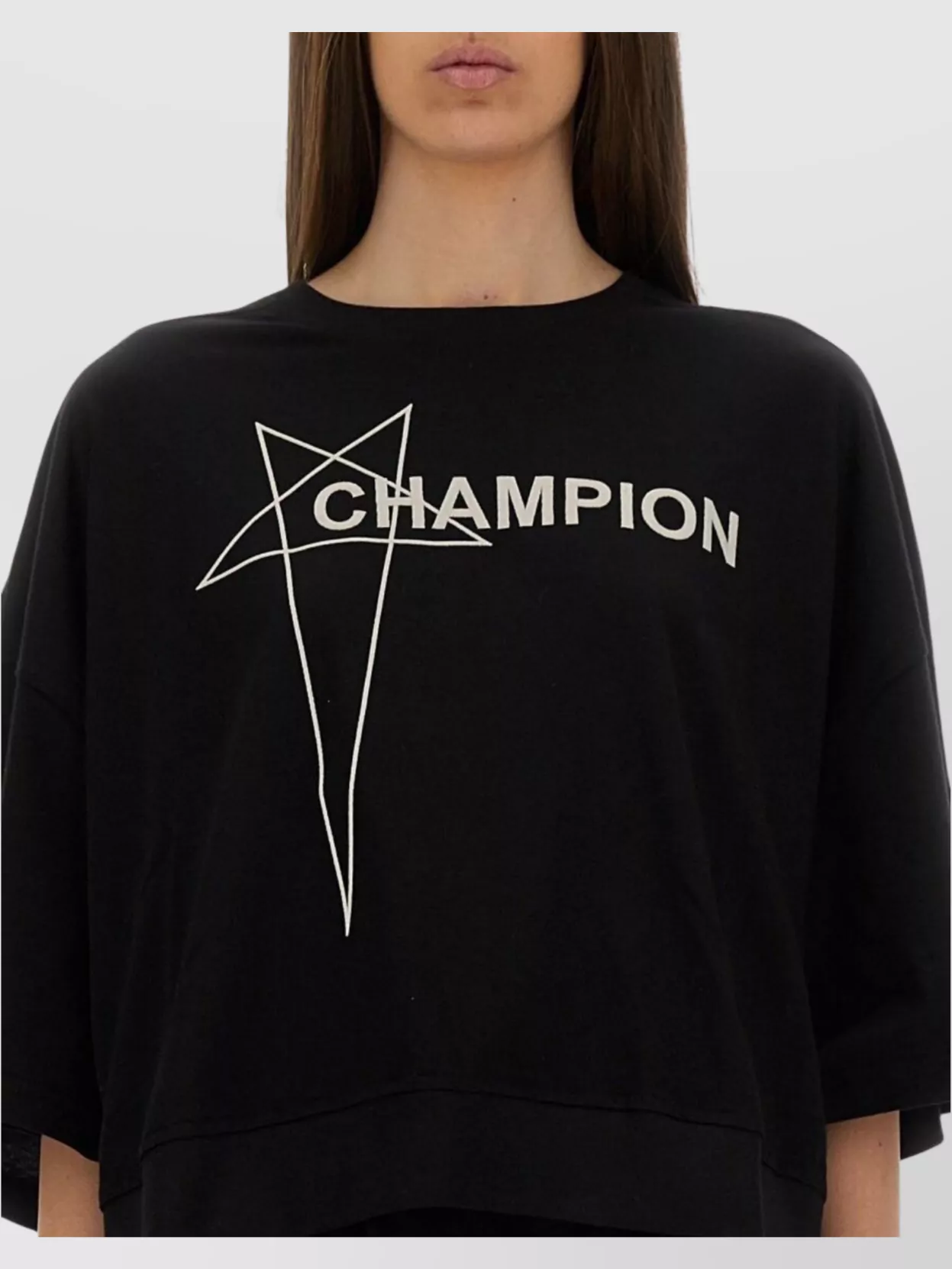 Rick Owens Cropped "Tommy T" T-Shirt