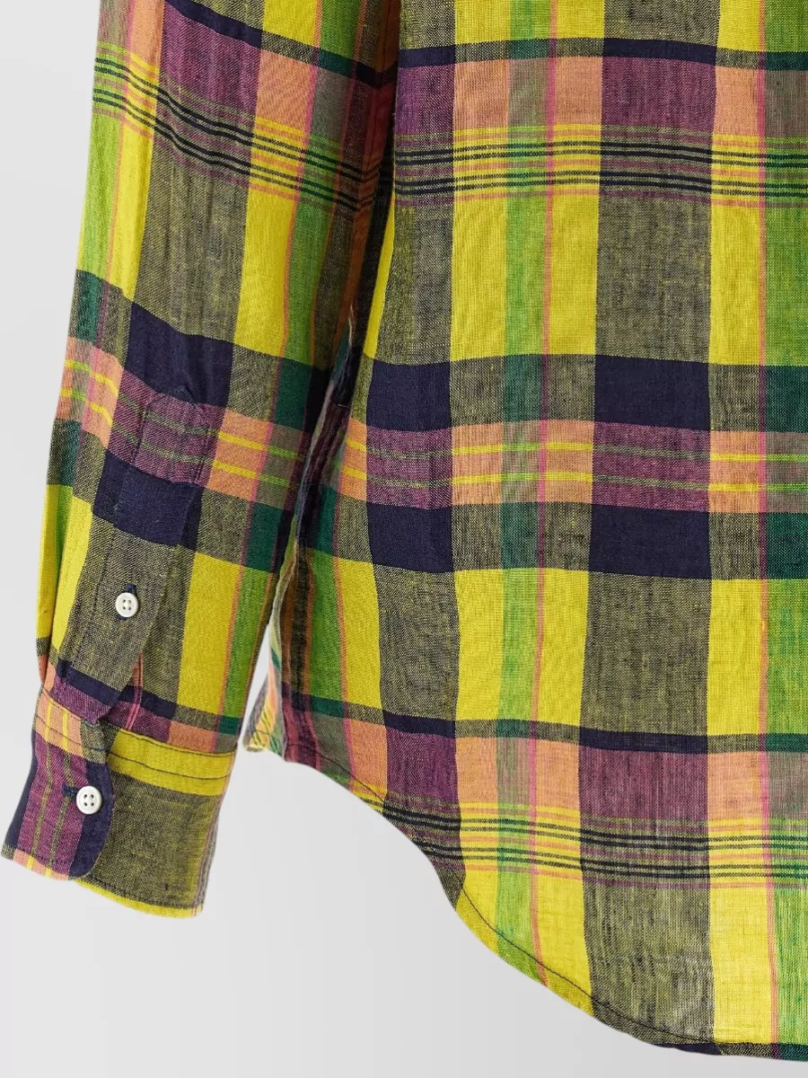 Polo Ralph Lauren Checked Linen Long-Sleeve Shirt