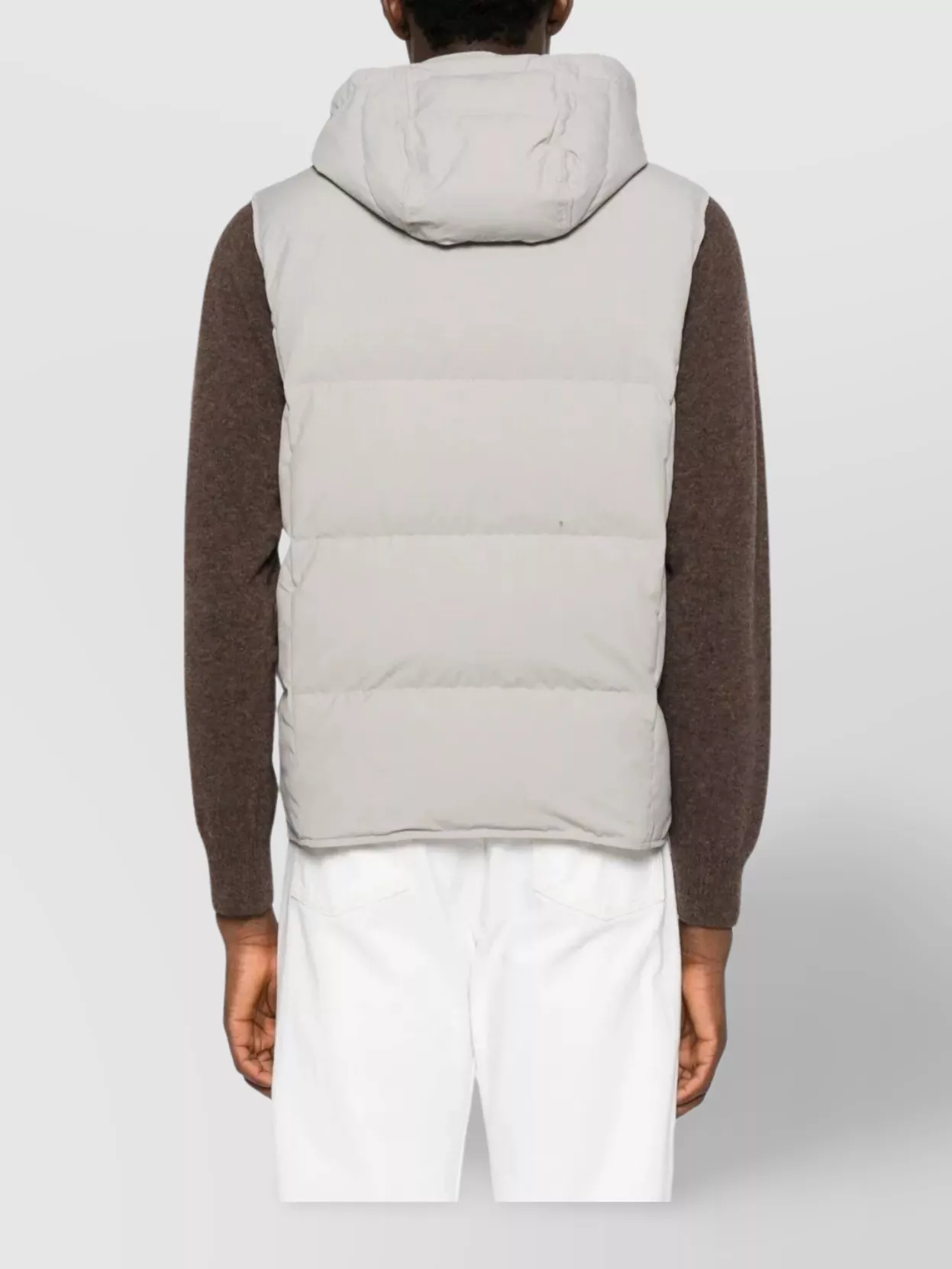Eleventy Hooded Padded Sleeveless Vest