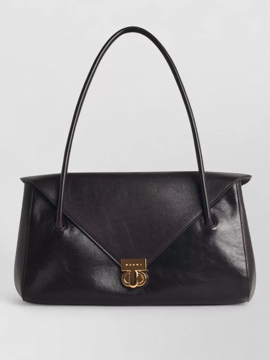 Marni museo leather shoulder bag
